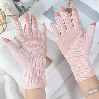 [GOOY] 1 คู่ถุงมือเล็บ UV ถุงมือเจล UV Fingerless เล็บเล็บเครื่องมือศิลปะโคมไฟ LED เล็บเครื่องเป่ารังสีมือ TH