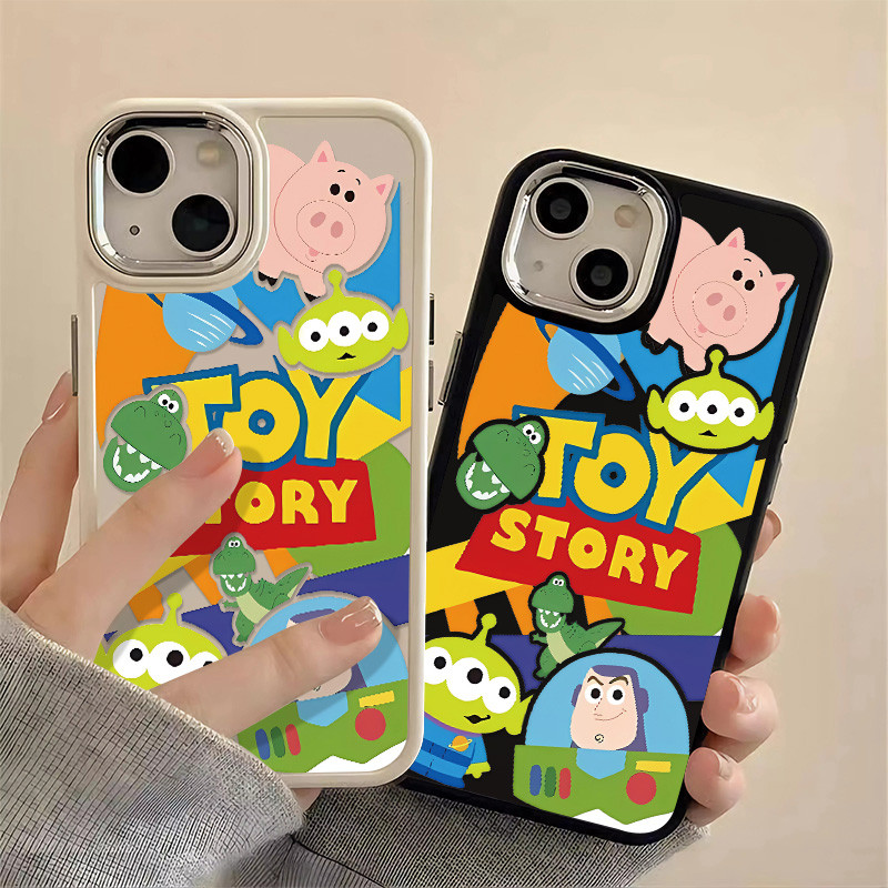 สนุกการ์ตูนtoy Storyรูปแบบเคสโทรศัพท์เข้ากันได้สําหรับIPhone 16 15 13 14 12 11 Pro X XR Xs Max Se2020 7/8 Plusเลนส์อิสระกรอบซิลิโคนอ่อนนุ่มเคสโทรศัพท์