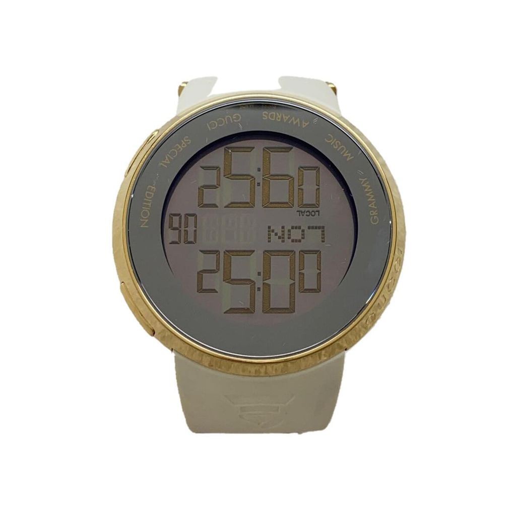 GUCCI Mens Watch Quartz Digital WHT Grammy Award Direct from Japan Secondhand