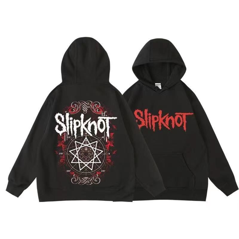 พร้อมส่ง ขายดี เสื้อกันหนาว มีฮู้ด พิมพ์ลาย Rock Music slipknot Knotted แฟชั่นฤดูใบไม้ร่วง ฤดูหนาว สําหรับผู้ชาย M-5XL