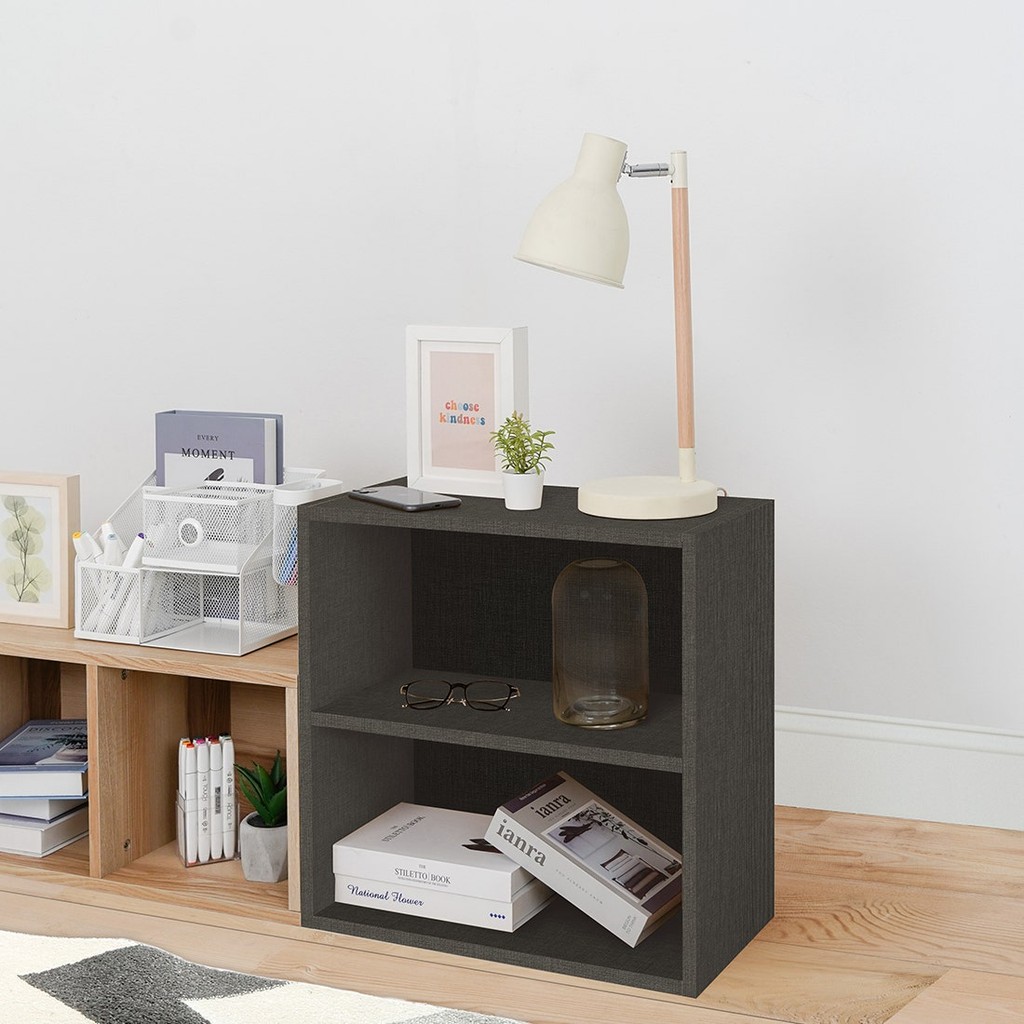 Looms ชั้นวางของ ขนาด 50 ซม. รุ่น PZ-LENA สี Gray Twist (50x25x50 ซม.)  แบรนด์ LOOMS