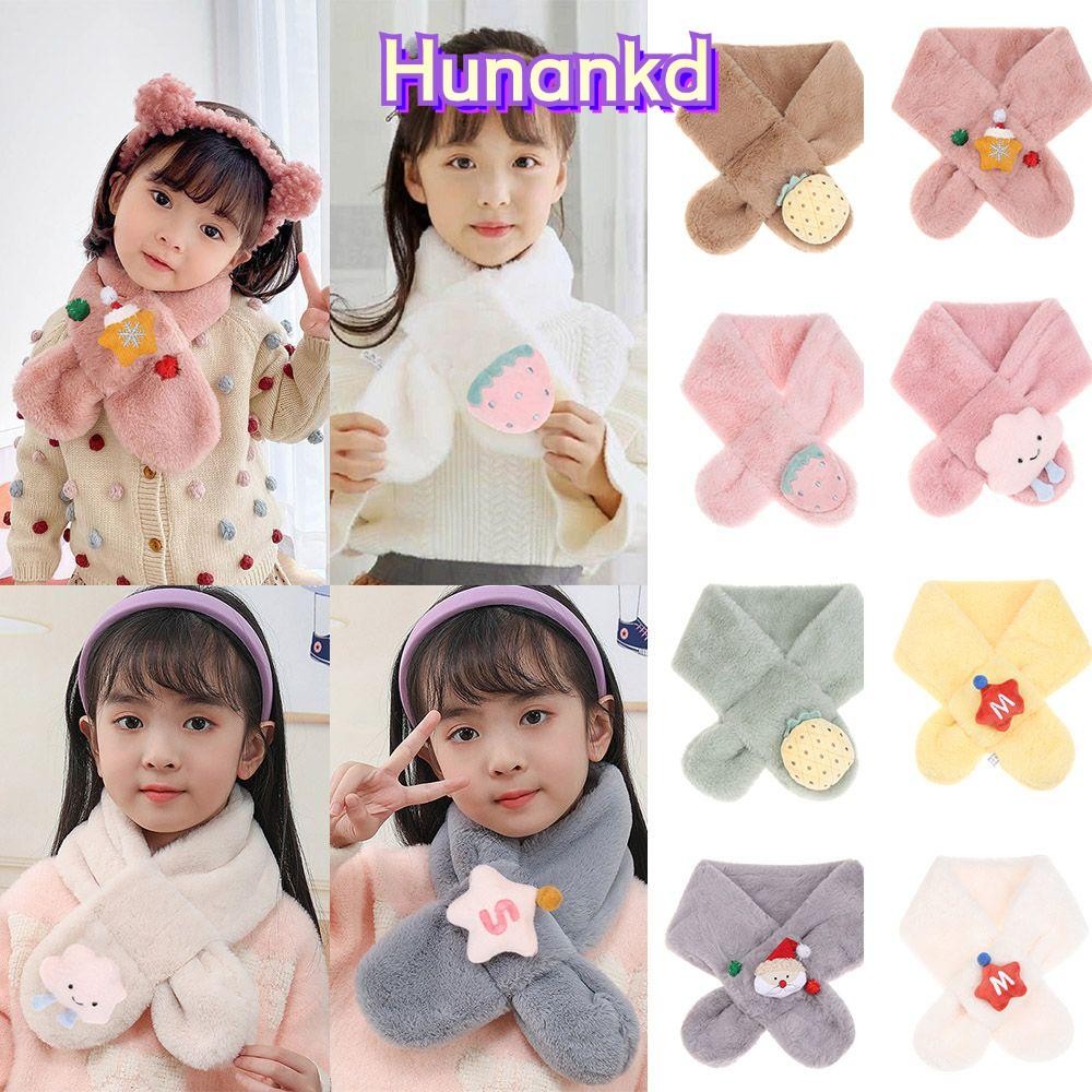 Huan ผ้าพันคอเด็ก ปลอกคอแฟชั่น หนา น่ารัก Neckerchief