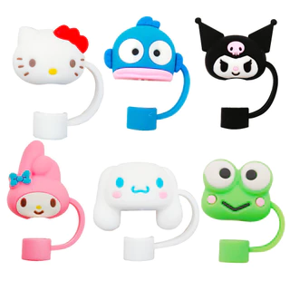 หมวกฟางสแตนลีย์10mm ปลอกฟาง Sanrio ปลั๊กกันฝุ่นเครื่องประดับถ้วยน่ารักการ์ตูนน่ารัก