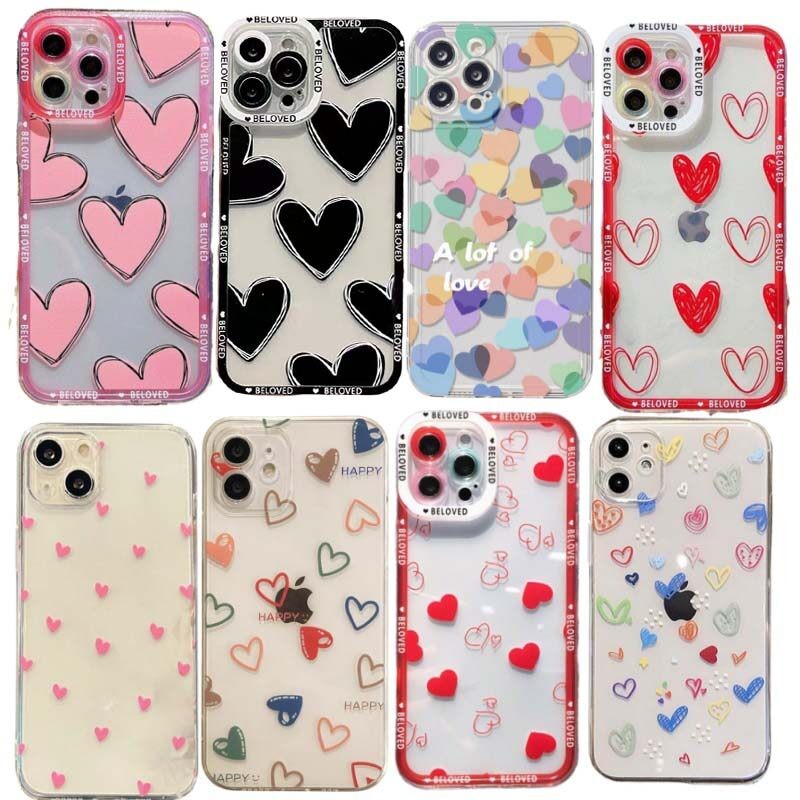 Yเคสโทรศัพท์ลายหัวใจรักสำหรับ Huawei Honor 90 Lite X9A 5G X9B X7B X8B Y9นายก2019 nova 5T 3i 7 9 SE P