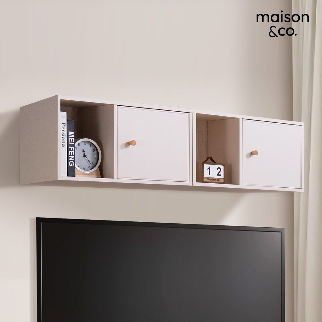 SB Design Square ตู้แขวน ขนาด 70 ซม. รุ่น Lacuna สีครีม (70x30x35 ซม)  แบรนด์ MAISON&CO.