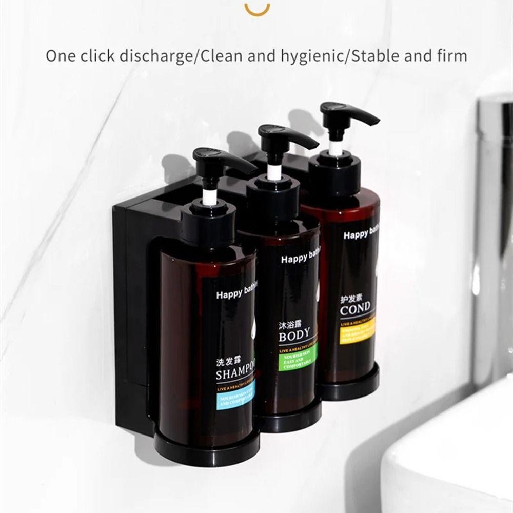 แฟลชซิน ขวดปั๊มเปล่า,ไม่เจาะล้างตู้ทําสบู่ด้วยตนเอง,สะดวกรีฟิลมือกดติดผนังอาบน้ําโลชั่นคอนเทนเนอร์โรงแรม - รูปที่ 4