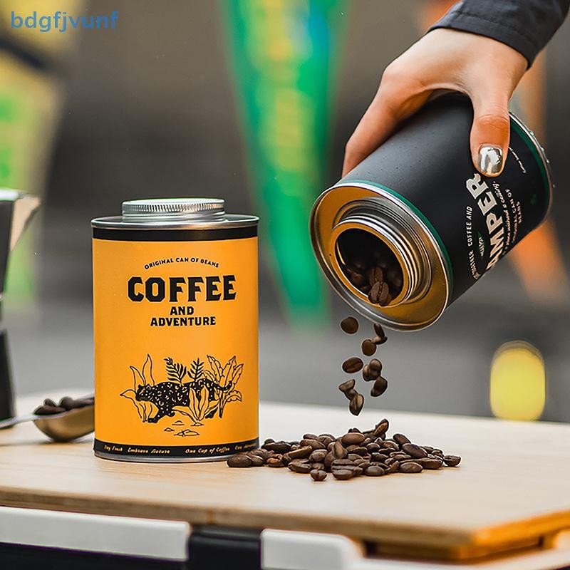 Bdgf เมล็ดกาแฟปิดผนึกกระป๋องเก็บ Outdoor Camping กล่องดีบุก 150g/200g ขวดเก็บบรรจุภัณฑ์ Fresh Breathing กระป๋องดีบุก TH