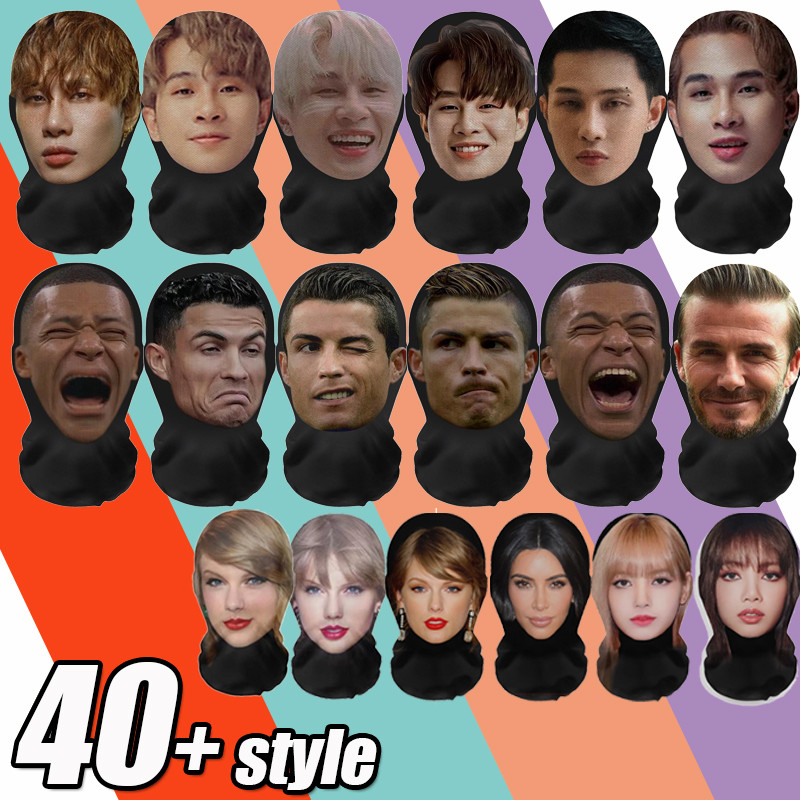 3d หน้ากากเต็มหน้าหมวกจําลองสําหรับแฟนๆตลกคอสเพลย์ Balaclava