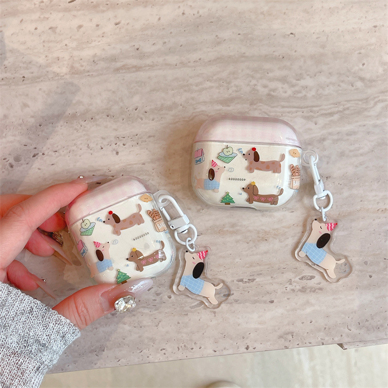 หมวกไส้กรอกสุนัขสําหรับ Airpods1/2 3 pro Pro2 Airpods4 ชุดหูฟังไร้สายบลูทูธป้องกันกรณี AirPods3 pro Pro2 4 หูฟังป้องกันกรณี