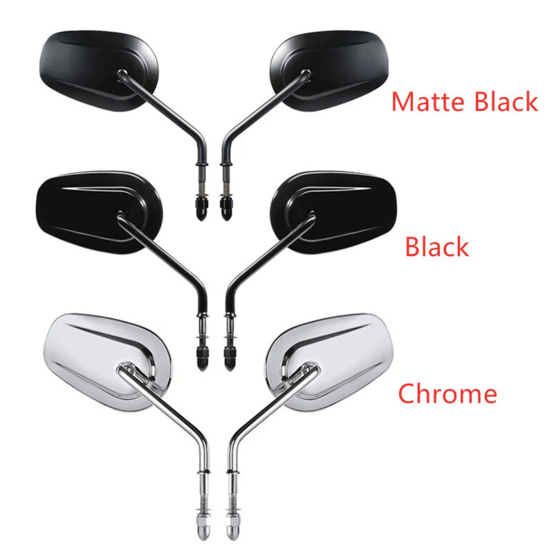 TT กระจกมองหลังรถมอเตอร์ไซค์8มม. สำหรับ Harley Sportster Iron 883 Bobber Chopper ไขมันบอยกว้างร่อน