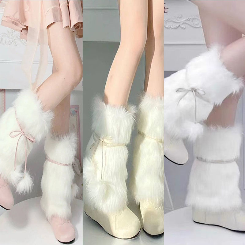 กระแส รองเท้าบูทยาวรองเท้าบูท Baotou รอบ Toe นักเรียน Retro