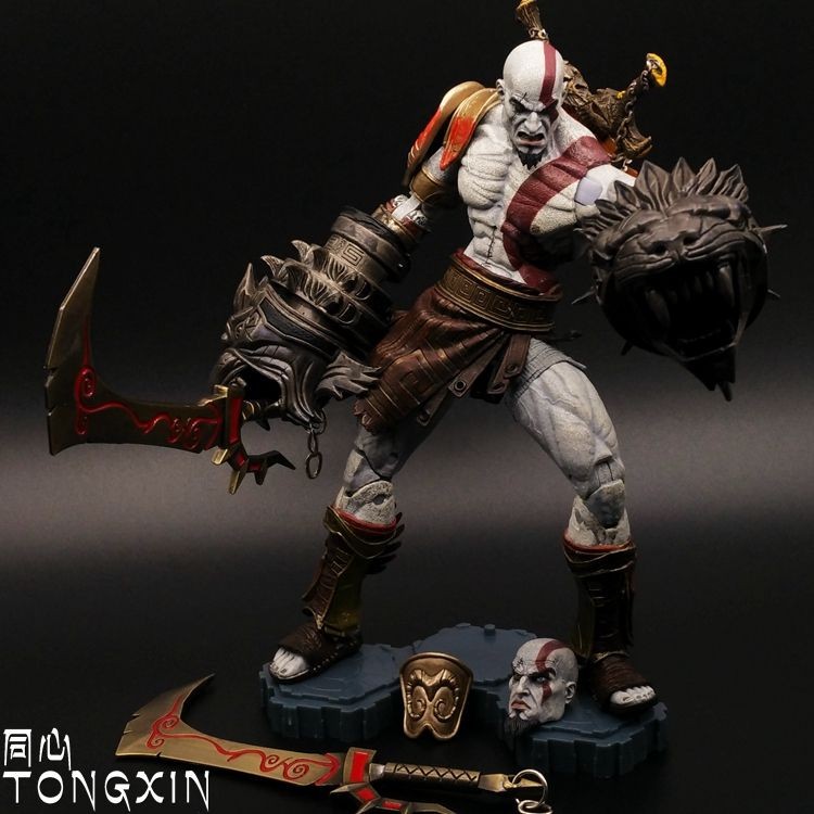 First Edition 23 ซม.Ares 3 Kratos Kratos Kratos Flame มีดรูปตุ๊กตาเครื่องประดับ NECA