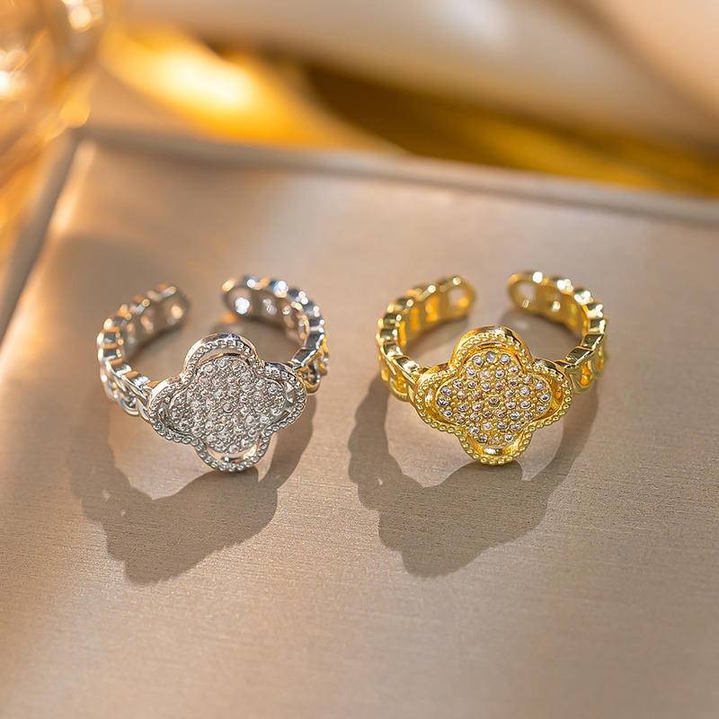 Four-leaf Clover ออกแบบใหม่ VCA แหวนสําหรับผู้หญิง รูปที่ 2