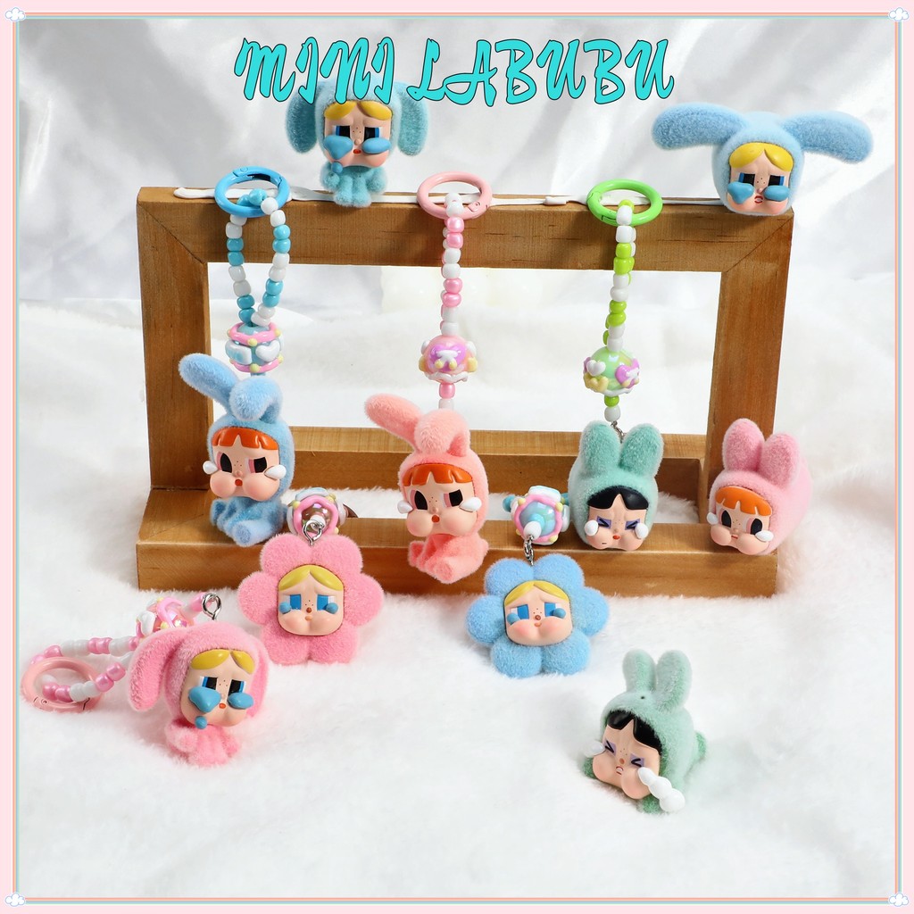 เครื่องประดับเครื่องประดับของเล่นนิ้วขนาดเล็กจี้ตกแต่ง DIY Flocking Crybaby ตุ๊กตาน่ารักมัลติฟังก์ชั่สร้างสรรค์ของขวัญการ์ตูน