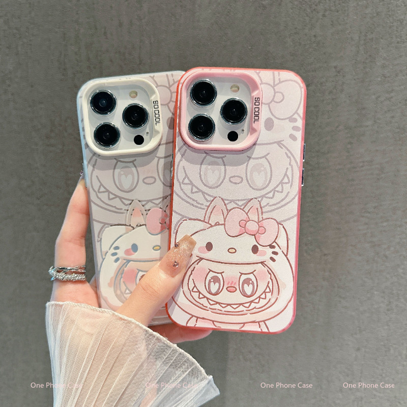 เข้ากันได้กับ ไอโฟน16 ไอโฟน 15 Pro Max iPhone 13 ไอโฟน11 X XS XR 7p8p เคสโทรศัพท์เคสนุ่มน่ารัก RLTH150CYK