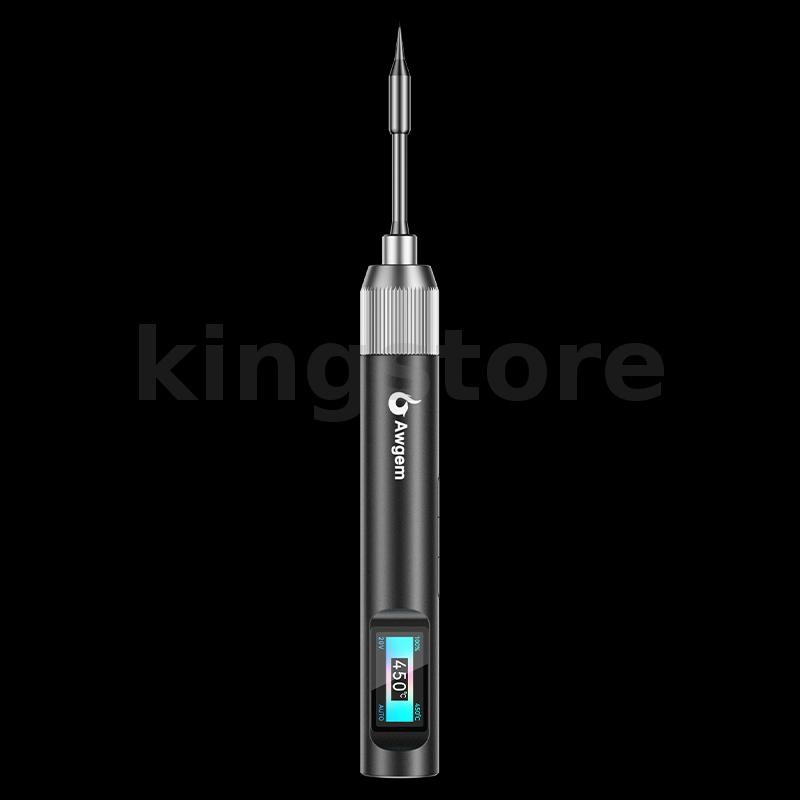 Awgem SJ1 หัวแร้งไฟฟ้า 100W Type-C DC อินเทอร์เฟซปรับได้ 60-450°C พร้อมหน้าจอสี 0.96" และฟังก์ชั่นล็