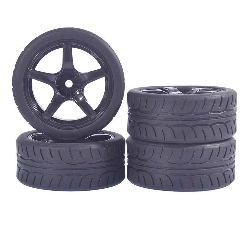 9077-8003a ยางล้อ 64 มม.และชุดล้อสําหรับ 1:10 HSP HPI Wltoys SAKURA D3 TAMIYA TT02