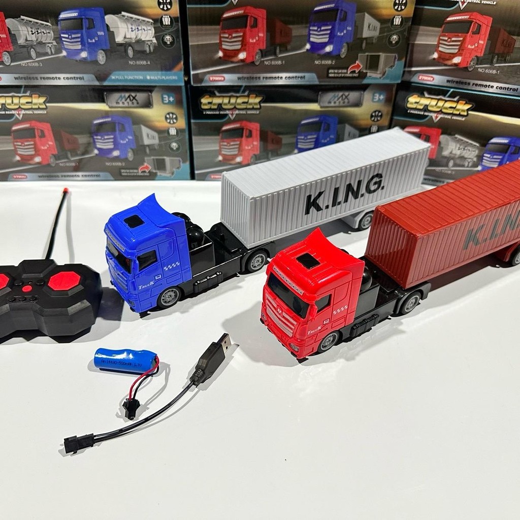 NP รถหัวลากบังคับ รถบรรทุกบังคับ คอนเทนเนอร์บังคับวิทยุ ของเล่นเด็ก ของเล่นรถบังคับ - รูปที่ 5