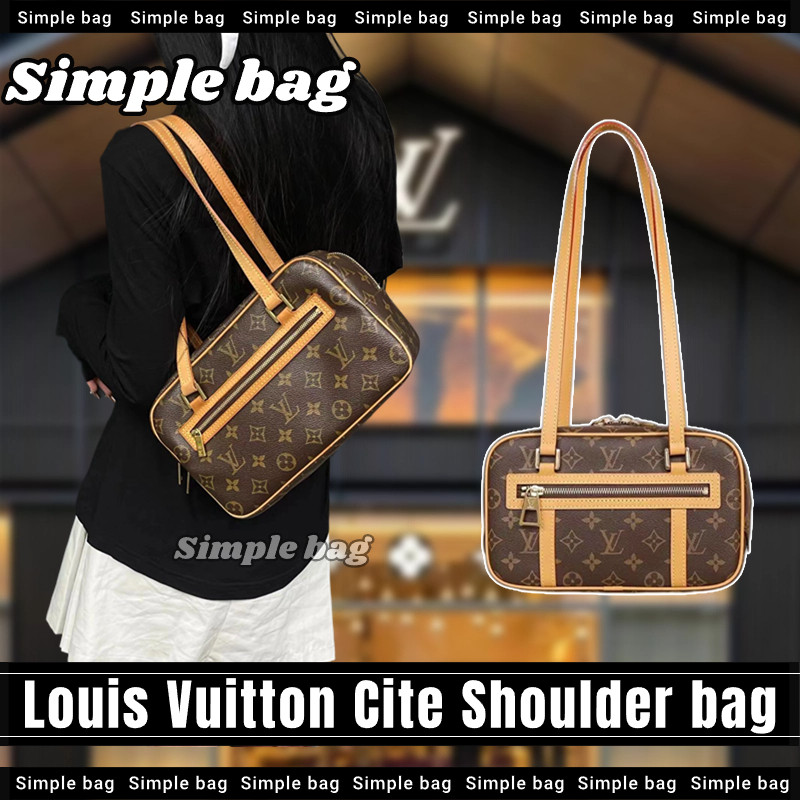 หลุยส์วิตตองLouis Vuitton Cite Shoulder bag LV กระเป๋า กระเป๋าสะพายเดี่ยว #Simple bag