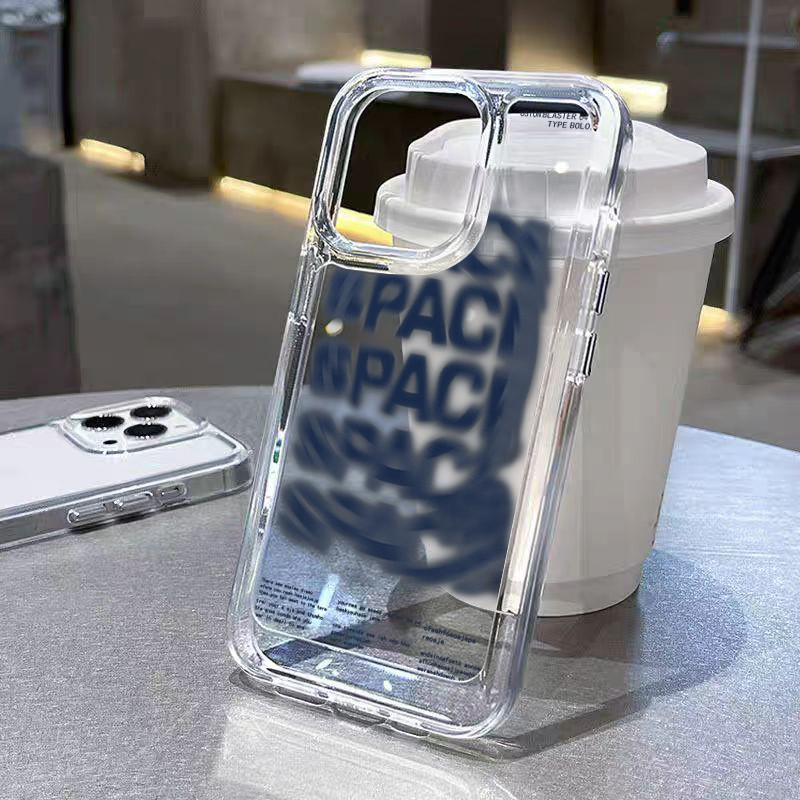 TPU ปุ่มชุบไฟฟ้า เคสไอโฟน นิ่มกันกระแทก เคสโทรศัพท์ iPhone 11 12 13 14 15 Pro Max XR XS X 7 8PCreativeเชิงสร้างสรรค์
