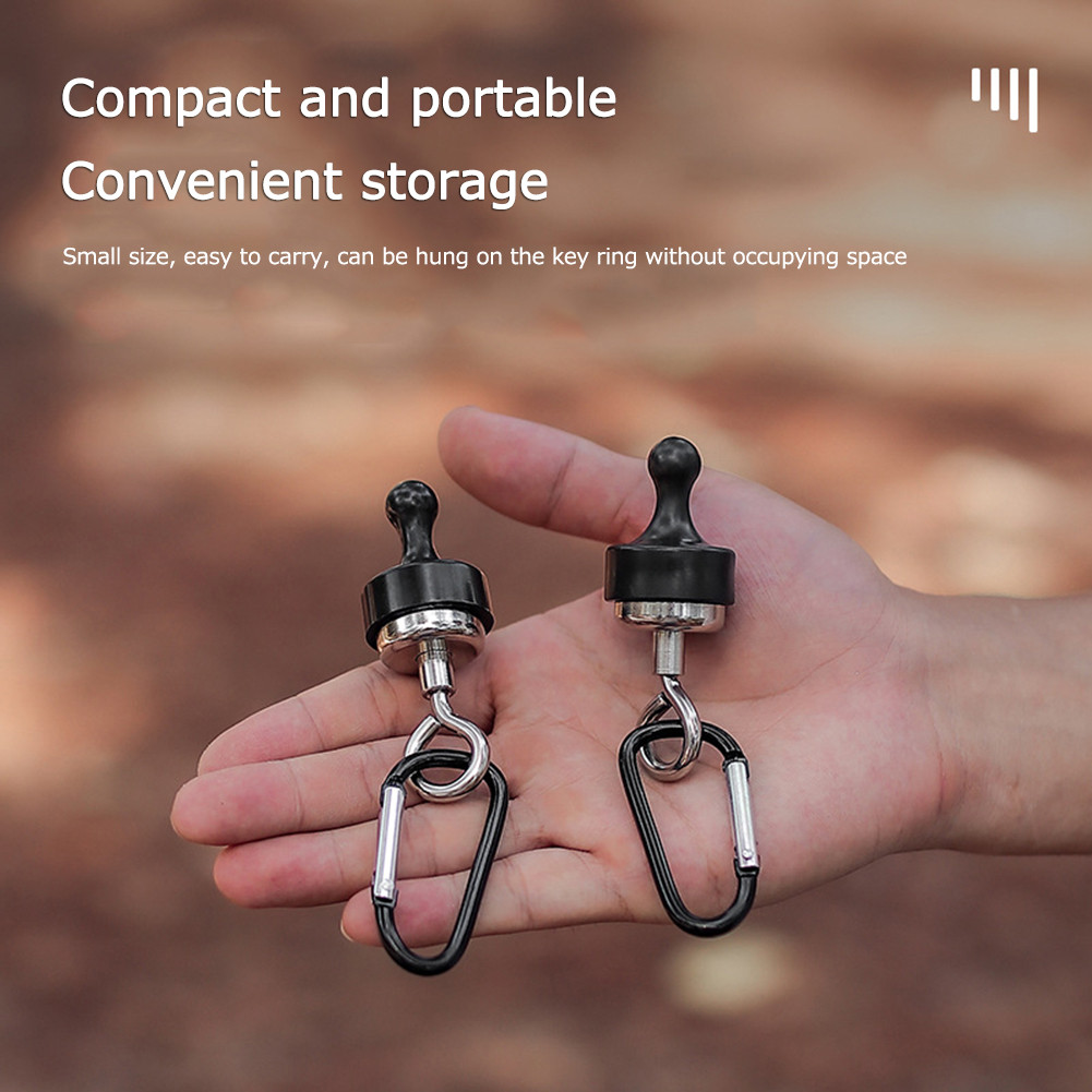 ♪กระเป๋า♪ 10pcs Strong Magnetic Carabiner พวงกุญแจ Camping Snap คลิป D ประเภทล็อคหัวเข็มขัดเต็นท์กลางแจ้ง Canopy แขวนหัวเข็มขัด Hook Clasps