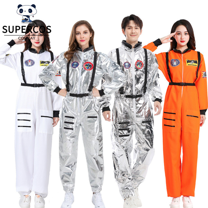 Nasa Astronaut เครื่องแต่งกาย Spaceman คอสเพลย์ Jumpsuit สําหรับผู้ปกครองเด็ก Preformance