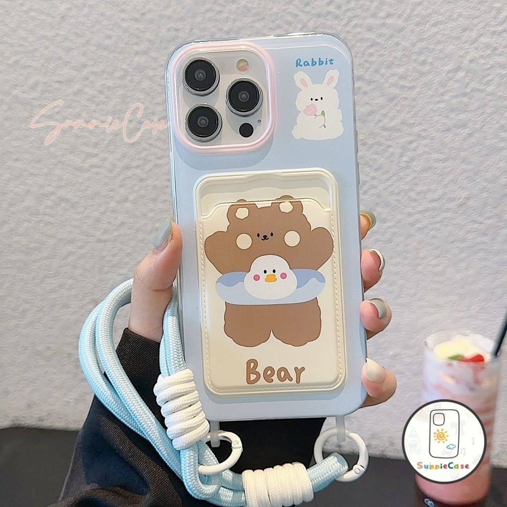 สายสะพาย อิฐ คนงาน เคสไอโฟน7 สำหรับ เคส IPhone 16 14 12 15 11 13 Pro Max 8 7 16 Plus XR X XS Max SE กล่องใส่ของคู่ เคส