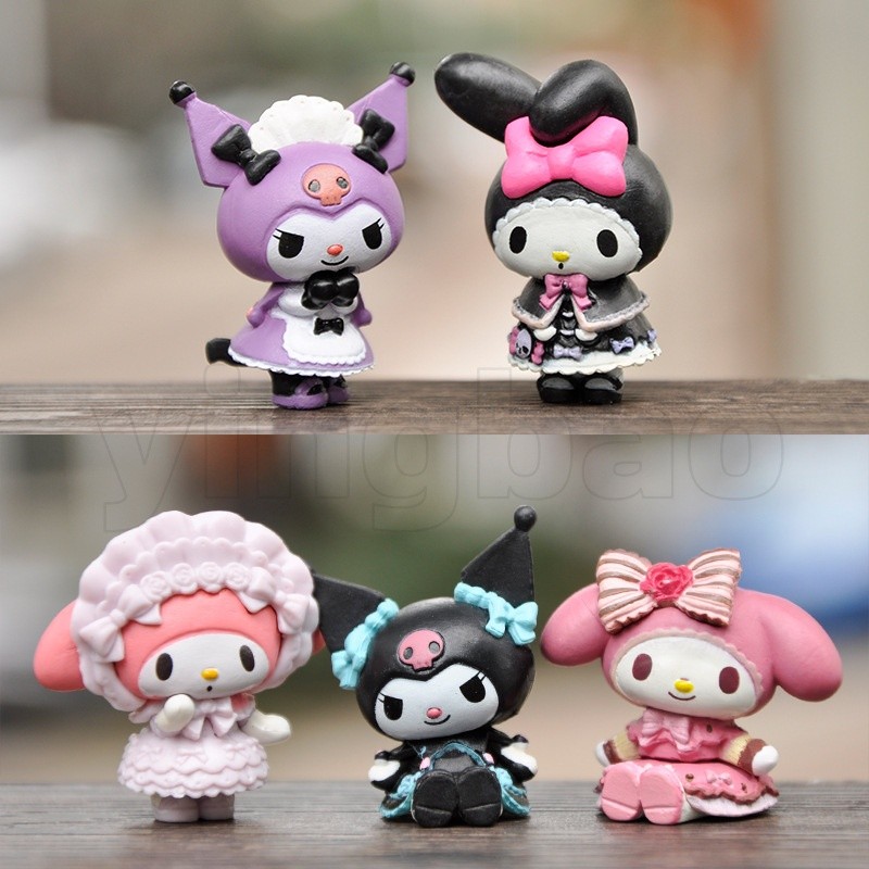 5 ชิ้น/เซ็ต Figuren ตุ๊กตา melody Kuromi melody เค้กตกแต่ง DIY ภูมิทัศน์รุ่นเดสก์ท็อปของเล่นรถตกแต่งของขวัญของเล่นเด็ก ราคา ถูกที่สุด ดีลบีเคเค แกลเลอรีภาพที่ 7