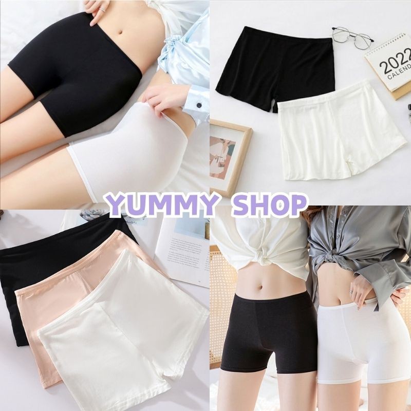 🎀Yummy Shop🎀พร้อมส่ง【GK】 กางเกงซับใน กางเกงสเตย์ สัมผัสนุ่มผ้านิ่มใส่สบาย
