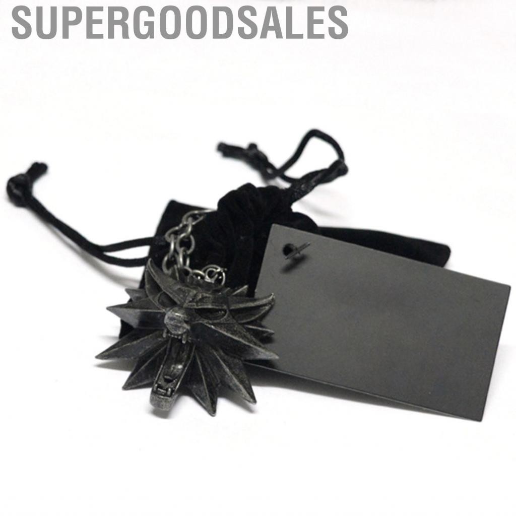 Supergoodsales สร้อยคอเหรียญหมาป่า Witcher 3 ความคงทนป้องกันรอยขีดข่วนจี้หัวไวกิ้งสำหรับของขวัญการจัดระเบียบทุกวัน - รูปที่ 7