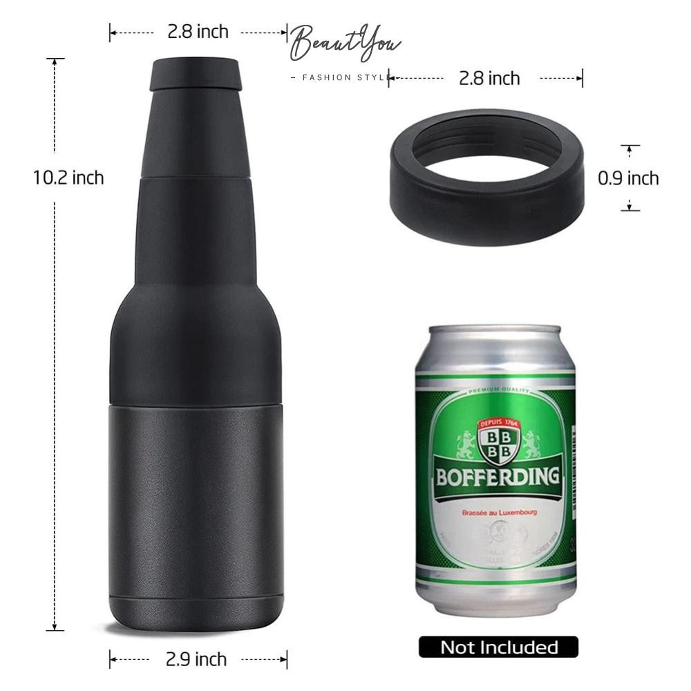 Double Walled Can Cooler พร้อมที่เปิดขวดเบียร์กระป๋อง Cooler Holder ของขวัญสําหรับผู้ชาย [BeautYou.th]