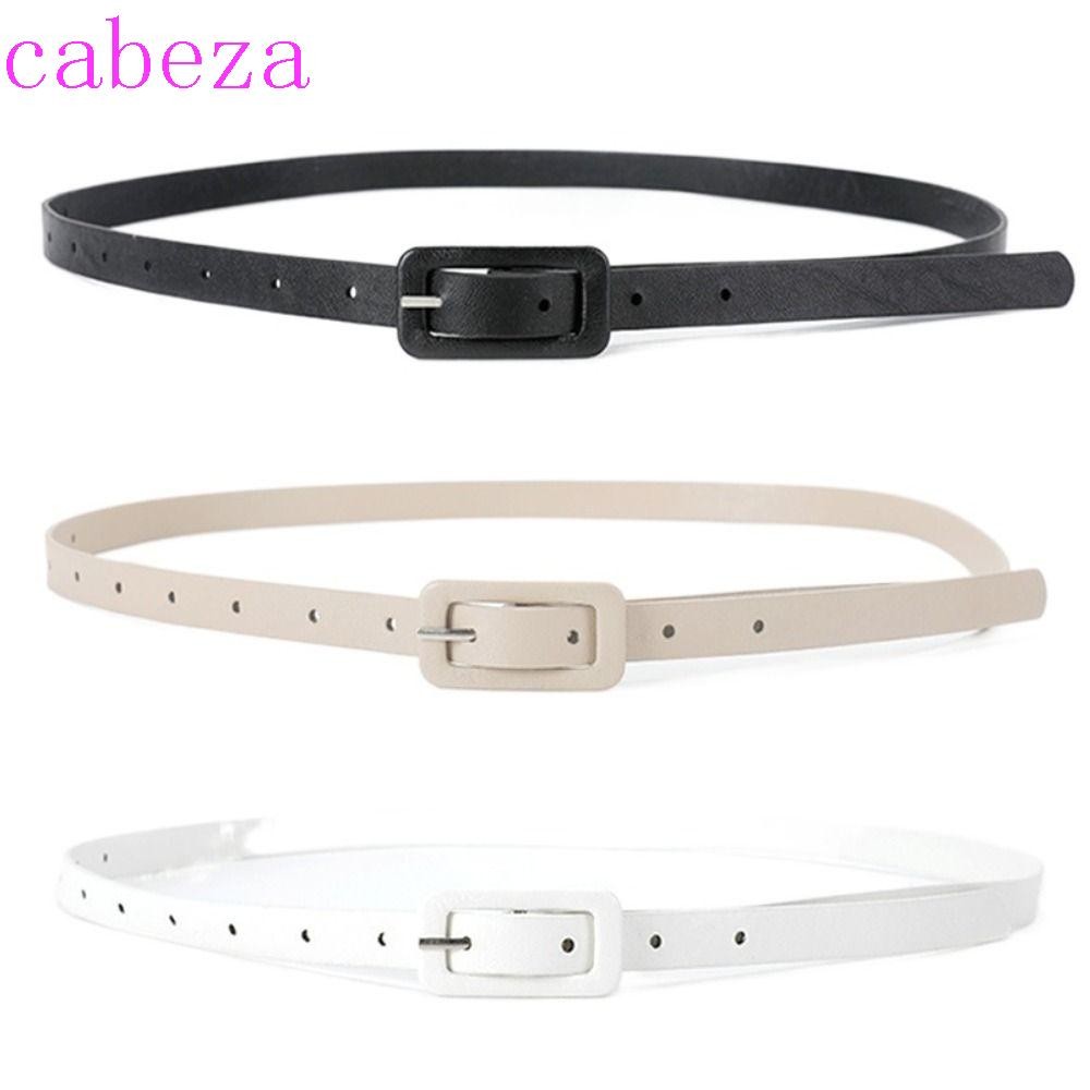 Cabeza เข็มขัดหนัง PU,หัวเข็มขัดโลหะบางด้านข้างเข็มขัดเอวบาง,ชุดแฟชั่นเข็มขัดทุกการแข่งขันชุดตกแต่งเข็มขัดสีลูกกวาดนักเรียน