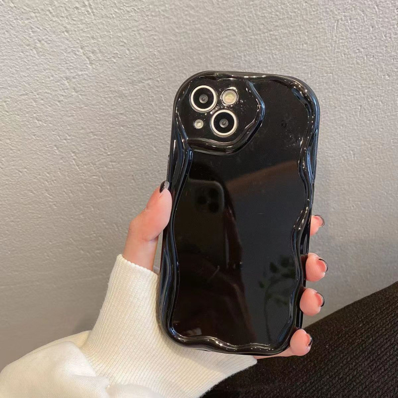 เคส for Realme C55 C11 5 5S C21 C21Y C25 C25S C25Y 5i 6i 7i 8i 8Pro C12 C20 C20A C2 C3 C3I C30 C30S ขอบหยัก สไตล์ครีม - รูปที่ 3