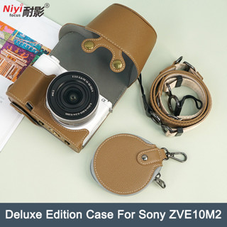 ป้องกัน PU สําหรับ Sony ZVE10 II ZV-E10 Mark II กล้องฝาครอบก…