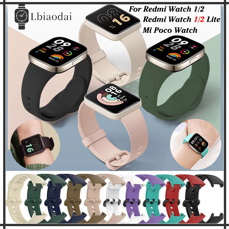 สายซิลิโคน Redmi Watch 2 Lite นาฬิกาอัจฉริยะวงกีฬา Xiaomi Mi Watch Lite 1 2 อุปกรณ์สายนาฬิกา
