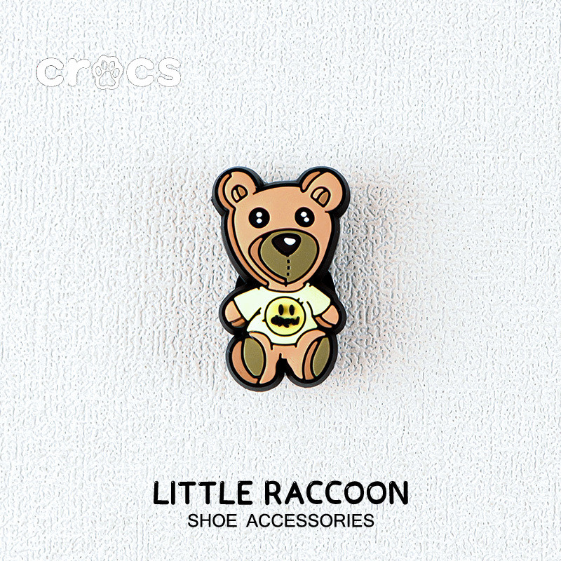 Crocs Jibbitz Drewhouse หัวเข็มขัดรองเท้าการ์ตูนรูสายรุ้งอุปกรณ์เสริมรองเท้า charm crocs หมีเกาหลีดอกไม้รองเท้า