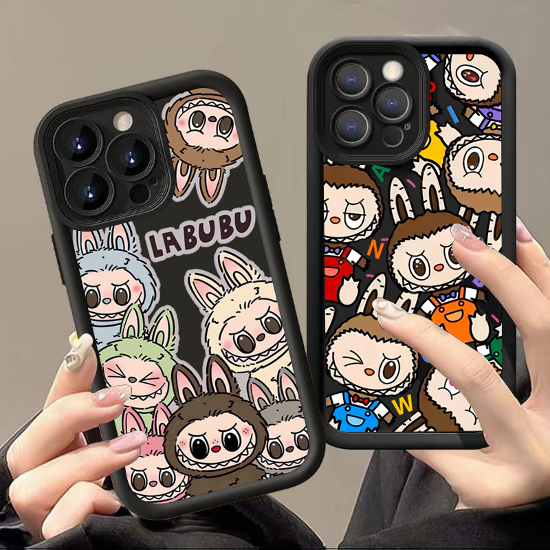 ปลอกสําหรับ Xiaomi 14T 13T 14 Pro 13 12T 12 Pro Poco F6 F3 F5 X5 X3 X6 M6 Pro 4G Mi 11 Lite 5G NE การ์ตูนน่ารัก Labubu Angel Eyes ซิลิโคนอ่อนนุ่มกันกระแทก