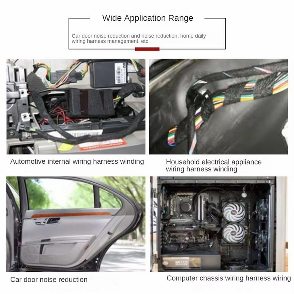 15เมตร เทปผ้าพันสายไฟรถยนต์ ทนความร้อน กันน้ำ เทปผ้าลวด - รูปที่ 5