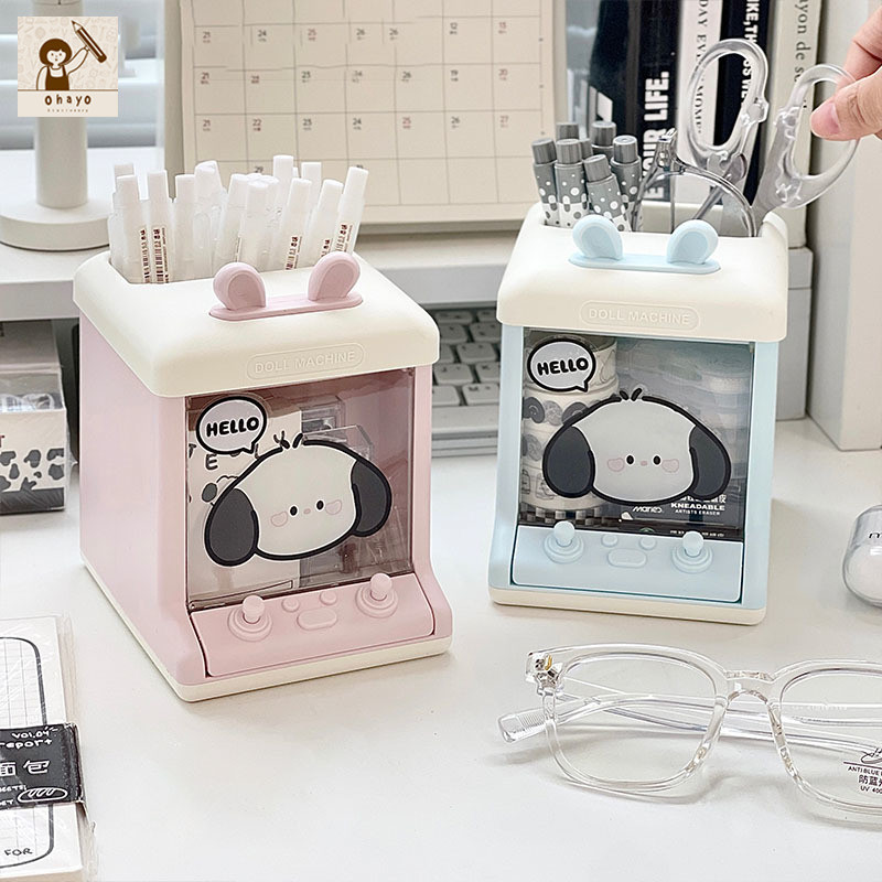 ohayo ที่ใส่ปากกา กล่องใส่ปากกา กล่องใส่ปากกาตั้งโต๊ะมินิมอล ที่ใส่ปากกา Creative Storage รูปหูกระต่