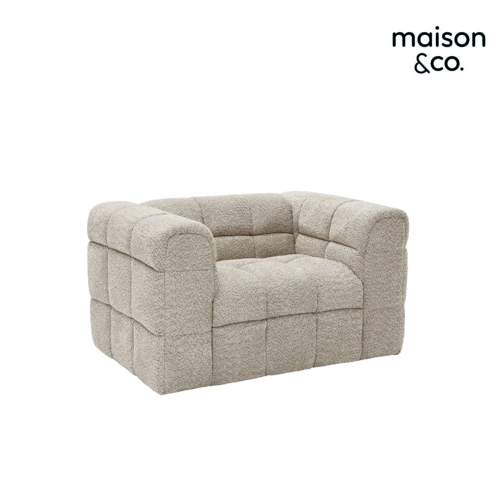 SB Design Square โซฟา 1S  LOFTA สีน้ำตาลอ่อน (127x86x72 ซม.)  แบรนด์ MAISON&CO. - รูปที่ 3