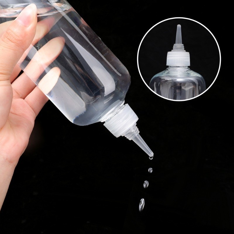 ขวดย่อย10-200ml ขวดบีบปากแหลมขวดใสขวดย่อยหลายขนาด