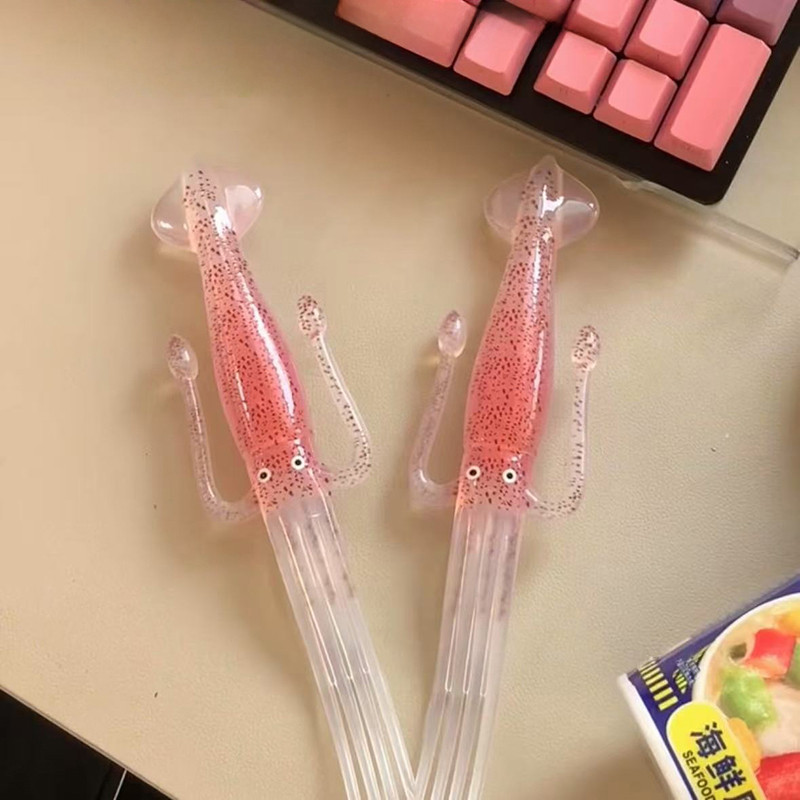 สร้างสรรค์ปลาหมึกปลาหมึกส้อมตลกก๋วยเตี๋ยวส้อมบนโต๊ะอาหารสําหรับอุปกรณ์ครัวที่ไม่ซ้ํากัน - รูปที่ 7