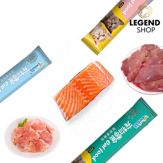 สามรสชาติ ขนมแมวเลีย 50/100 ซอง อาหารแมว cat ขนมโปรดของแมว กินได้ทั้งแมวโตและลูกแมว