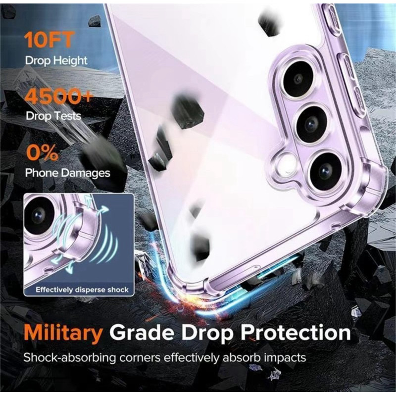 เคสใส เคสกันกระแทก เคสซิลิ โคนสำหรับ Samsung Galaxy A56 5G A36 A26 5G A06 5G A16 A55 S24FE S25 S25Plus S25Ultra A06 A35 - รูปที่ 3