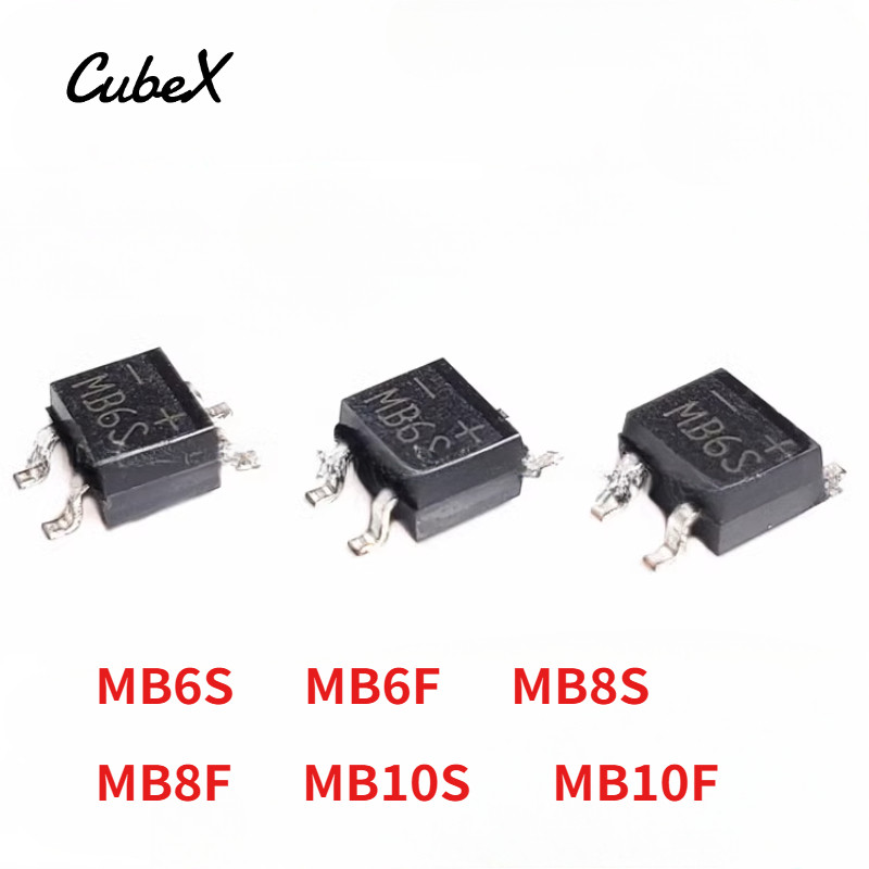 ‌100/50 ชิ้น Ultra-Thin SMD Rectifier Bridge MB6S/MB8S/MB10S/MB6F/MB8F/MB10F/MB-F SMD สะพานวงจรเรียง