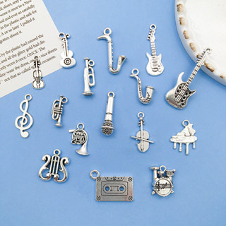 อินสตาแกรมวินเทจสไตล์ จี้ห้อยDIY โทนเงินโบราณ จี้อัลลอยด์รูป…