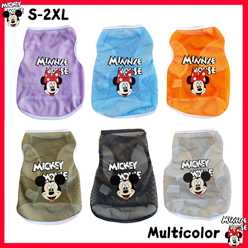✨ มาใหม่ ✨ ส-2เอ็กแอล เมาส์คอมพิวเตอร์การ์ตูนพิมพ์เสื้อกั๊กสุนัขสําหรับสุนัขขนาดเล็กและขนาดกลางตาข่ายระบายอากาศเสื้อผ้าสุนัข
