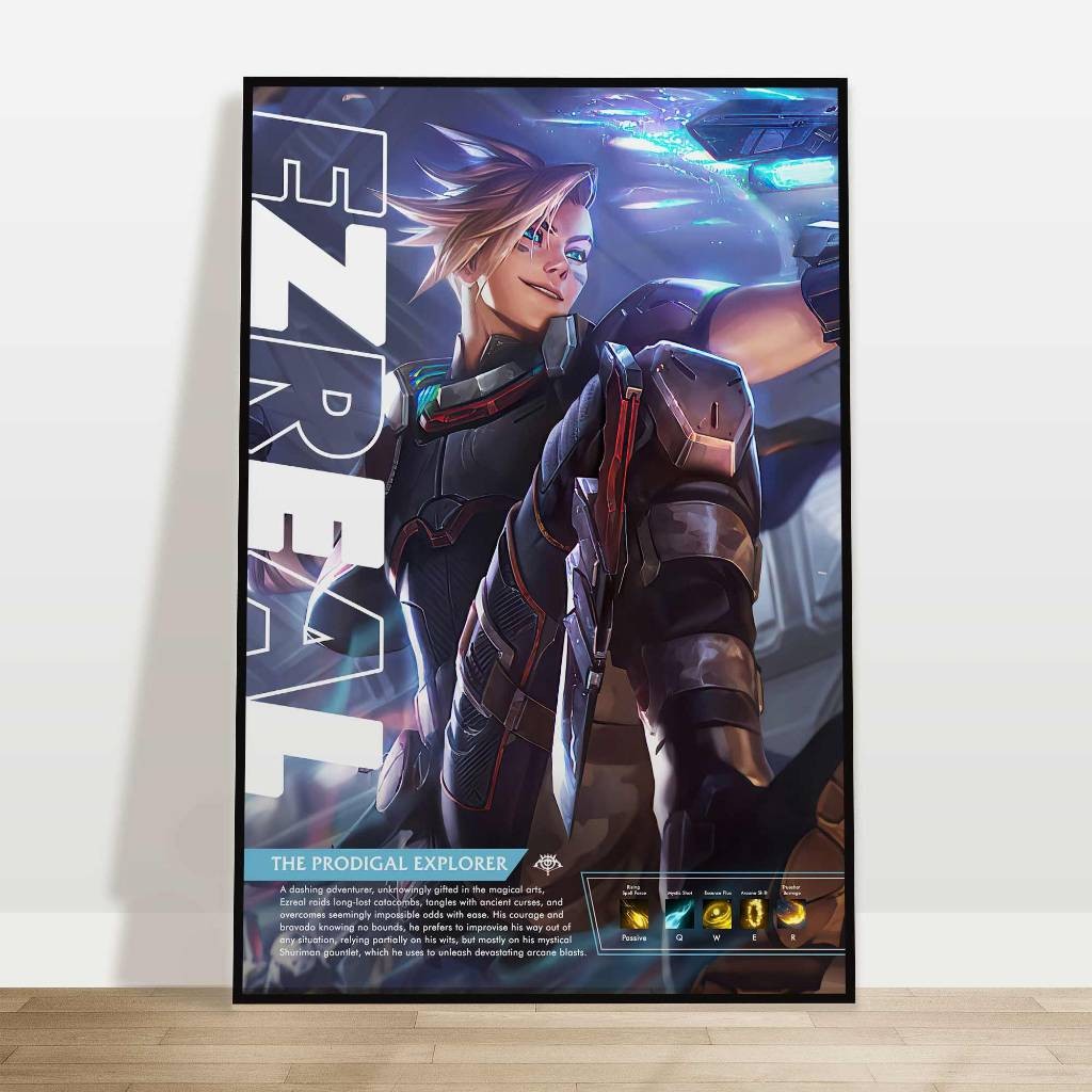 ️ Ezreal | โปสเตอร์ League of Legends - สติ๊กเกอร์ติดผนัง League of Legends - แขวนผนัง