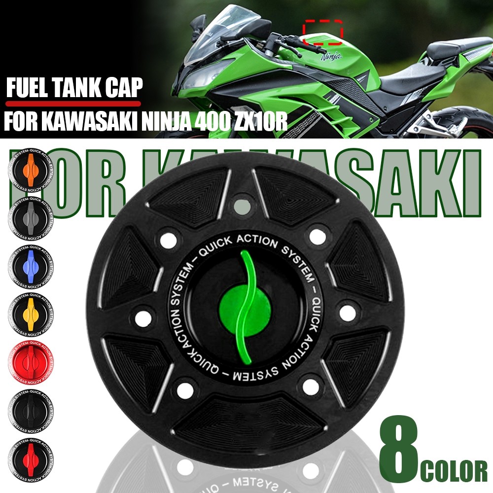 Kawasaki Z250 Z900 Z650 NINZA400/JA650 Versys300/1000 Z400 ZX6R 2017-2020 CNC ฝาถังน้ํามัน