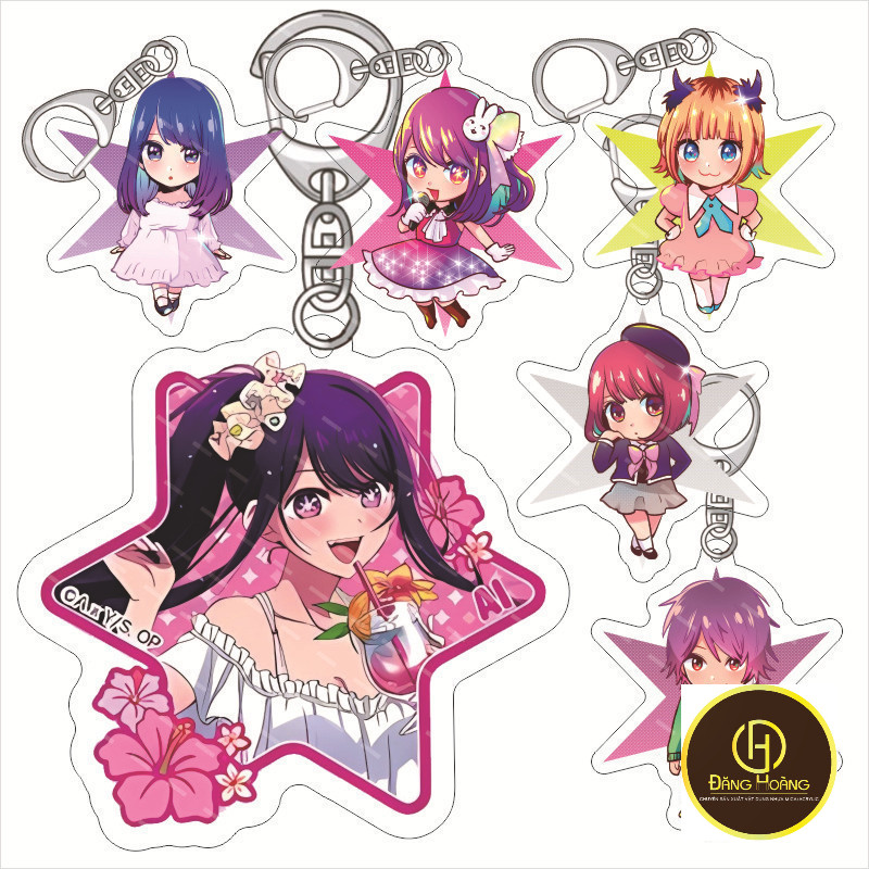 พวงกุญแจจี้เด็ก My Push Oshi no Ko Hoshino Akuya Hoshino Ruby Hoshino Ai อะคริลิค